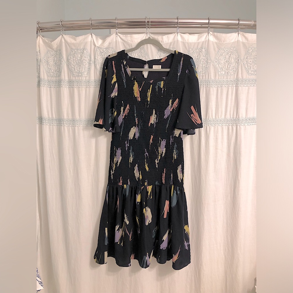 RooLee Midi Paint Splattered Dress